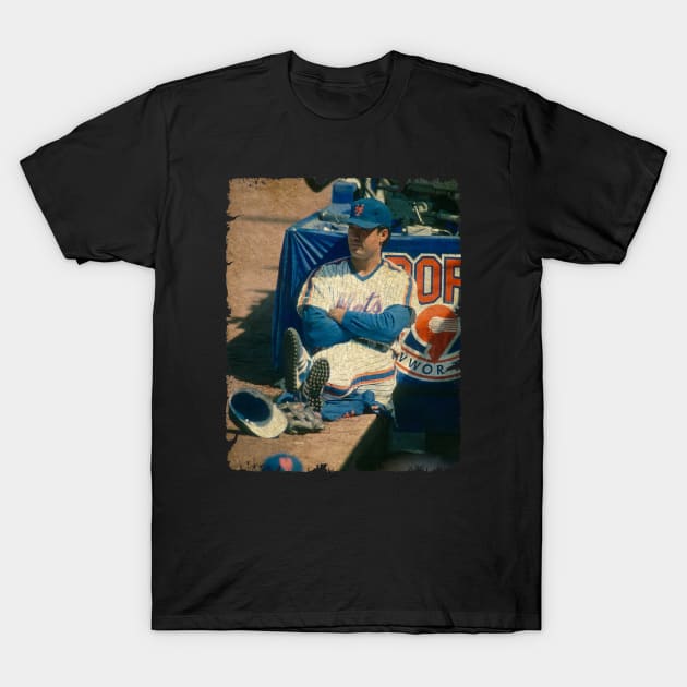 Ron Darling in New York Mets T-Shirt by SOEKAMPTI